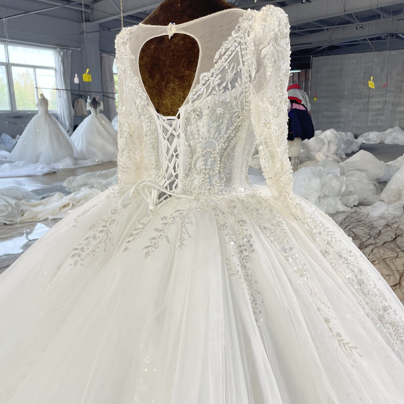 Великолепное свадебное платье, Свадебное бальное платье из органзы с квадратным воротником, свадебные костюмы для женщин с бисером и кристаллами MN97 Vestido De Novia