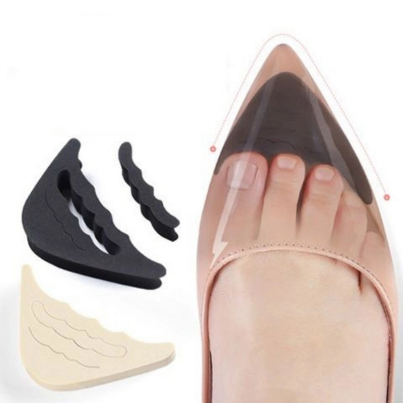 Adjustable Toe Sponge Plugs Fits Shoes One Size Larger Anti-scuffing and Anti-slip Adjustable Size Available in Two Colors