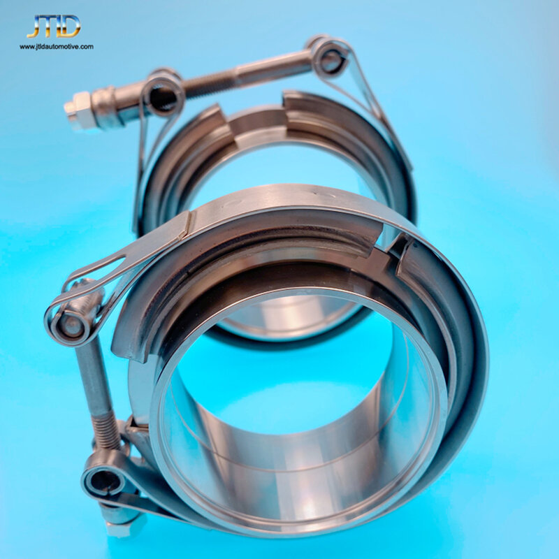 JTLD Universal High Quality 2.5 Inch Stainless Steel V Band Clamp With Male Female Flanges kits