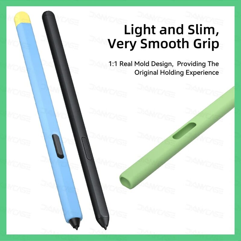 Casing pensil silikon, sarung HP lengan pelindung anti slip, pena sentuh Stylus untuk Samsung S Pen S7 FE S8 Plus S9 Ultra S6 Lite