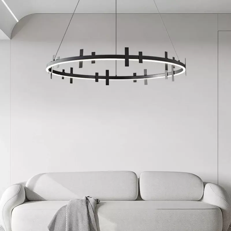 Итальянские минималистичные осветительные приборы, современные подвесные светильники для гостиной, новые атмосферные лампы в скандинавском стиле для спальни, столовой