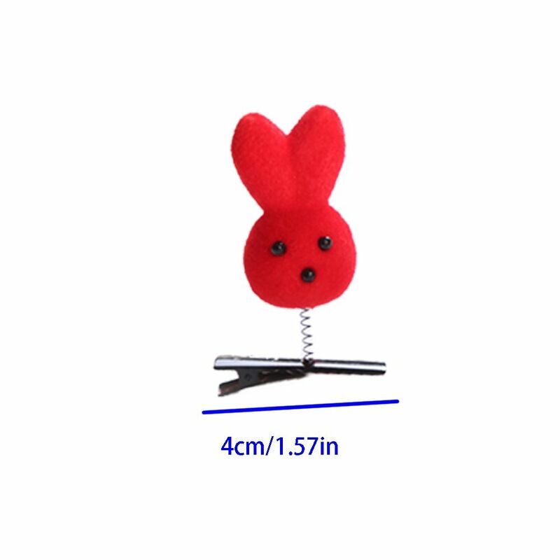 Estilo coreano dos desenhos animados Plush Hair Clip para crianças, coelho, pato, cachorro, frango, presilhas, personalizado