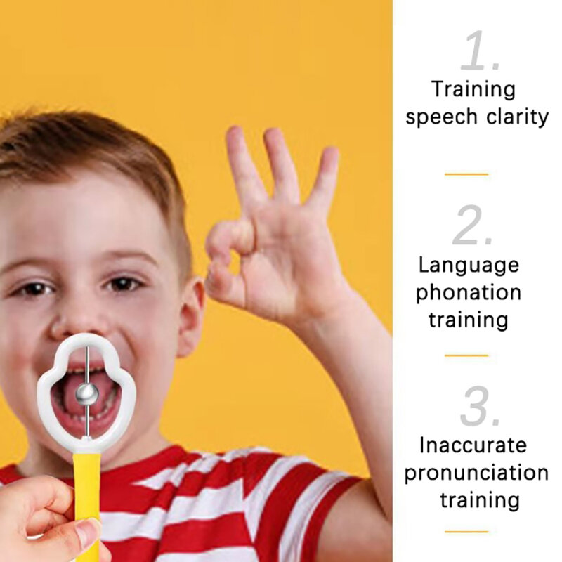 Outil d'entraînement de la langue, musculation orale, soins buccaux pour enfants, exercice de la bouche, exercice de la pointe de la langue Tra U5F6