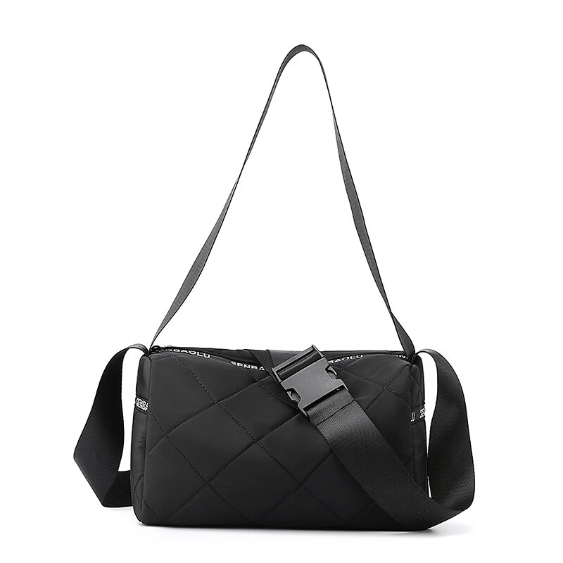 Модная дизайнерская женская сумка в клетку с бриллиантами, красивая стильная Наплечная Сумка для девочек, Высококачественная нейлоновая сумка-мессенджер для подростков