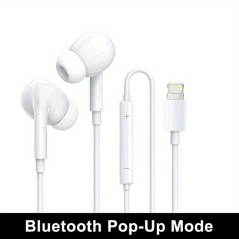 Fones de ouvido intra-auriculares com fio para iPhone 14, 13, 12, 11 Pro Max, Mini, 8, 7, 6s Plus, X, XS, XR, SE