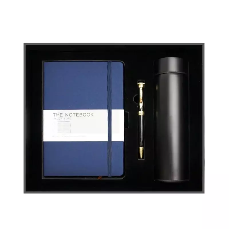 Custom PU Leather Notebook Set, Adequado para o Jornal de Negócios, Planejador de cadernos com logotipo, 22 por 23, Produto personalizado