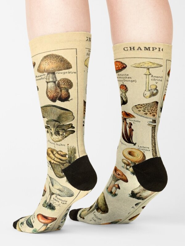 Kaus kaki jamur anti selip, kaus kaki anti selip, hadiah Natal, kaus kaki olahraga lucu