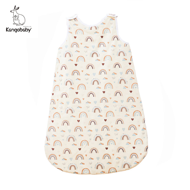 Kangobaby-子供用の温かみのある綿のベスト,寝袋,ユニセックス,新生児用の寝袋