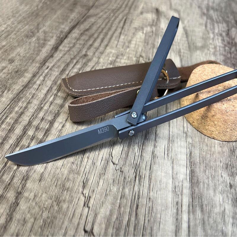 Mini couteau pliant 2 en 1, brise-vitre rotatif, équipement opaque de poche de survie en plein air, outils à main d'autodéfense EDC