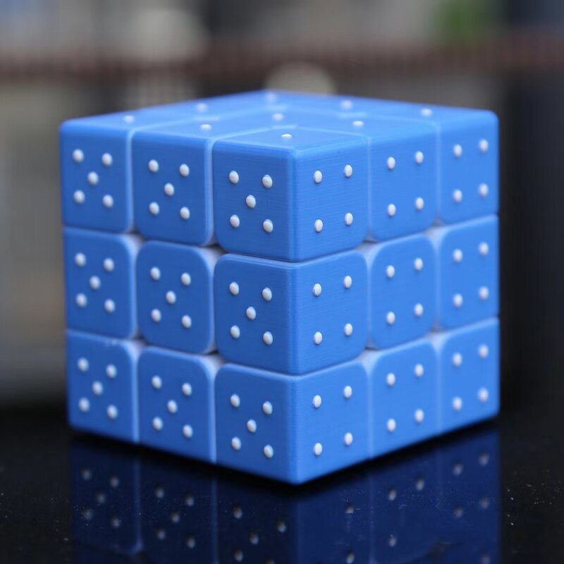 2x2 3x3 4x4 Magic Cubes Classic Blind Relief Magic Cube Relief Cubo magico Puzzl giocattoli educativi per bambini Cubo magico Puzzl