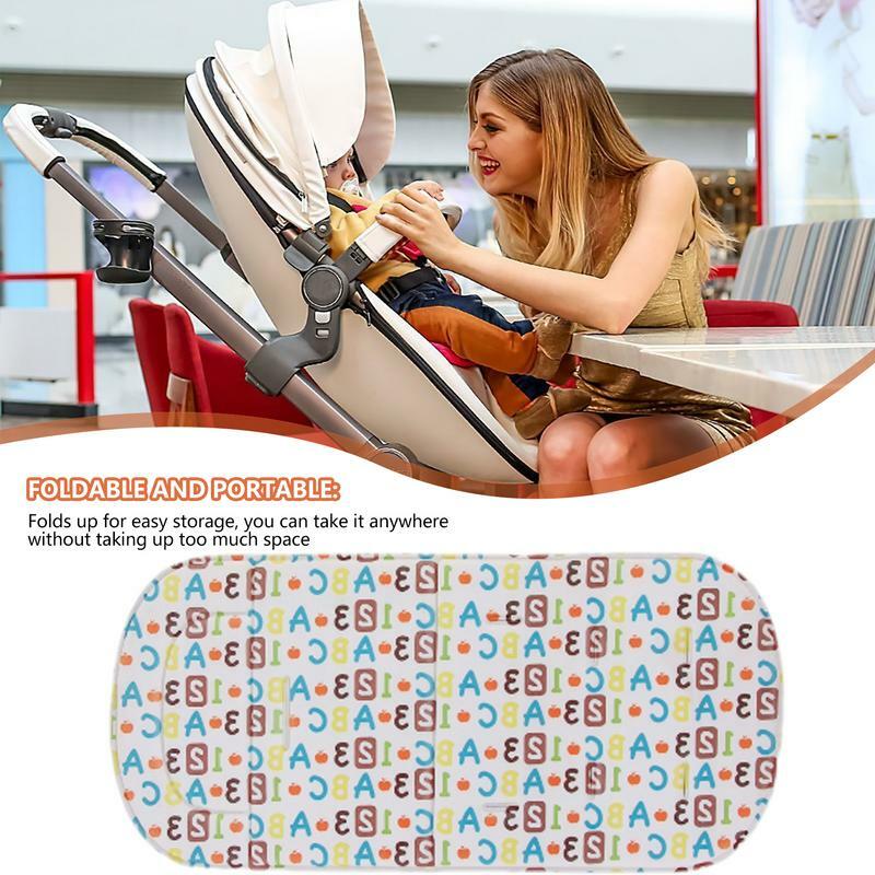Stroller Seat Cushion Stroller Mattress Pad Breathable Pushchair Pad Mat Cushion Seat Liner With Holes Stroller Accessories