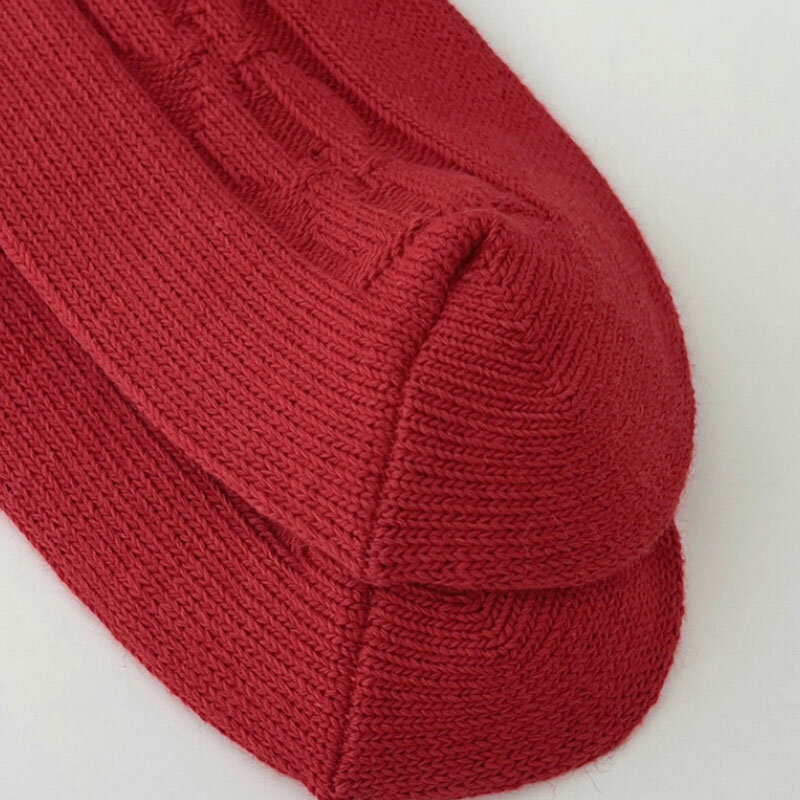 Chaussettes rayées en coton pour femmes, respirantes, confortables, décontractées, chaudes, rouges, Noël, nouvel an, automne, hiver