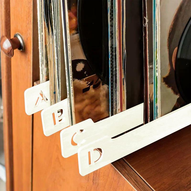 Vinyl Record Category Label, A-Z Record File Guides Cartões, Divisor Cartões com A-Z Alfabeto Lettering