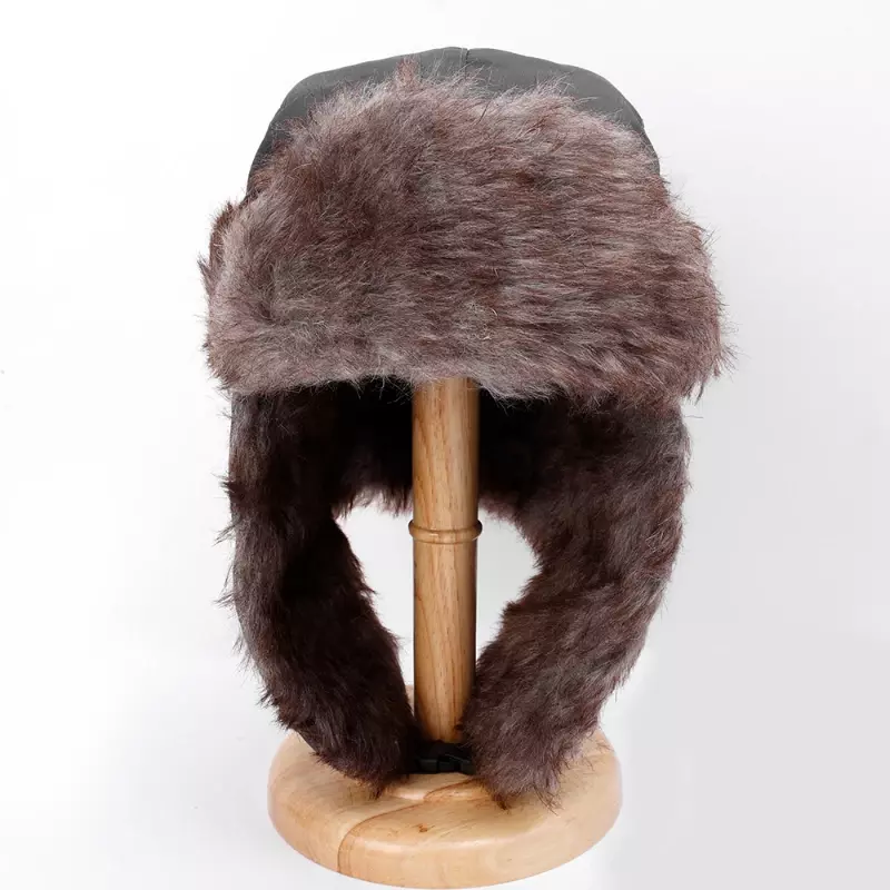 หมวกสกีแนวรัสเซียสำหรับผู้ชาย, หมวกที่ครอบหูอบอุ่นแบบรัสเซียกันน้ำได้สำหรับหมวกทรงนักบิน