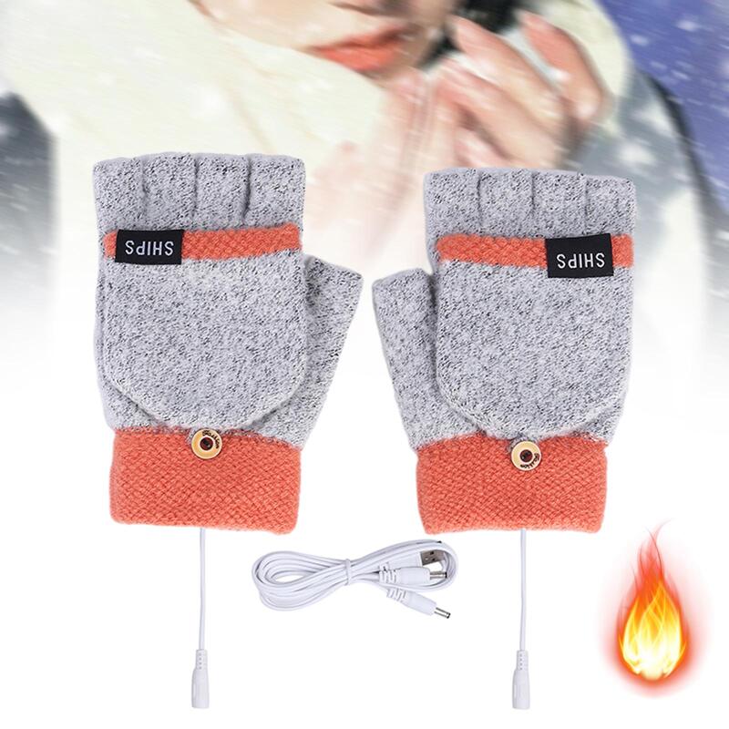 USB beheizte Handschuhe im Freien kaltes Wetter Hand wärmer für Indoor-Reiten Wandern