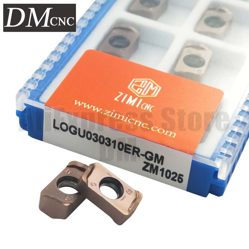 10pcs LOGU030310ER-GM LOGU030310ER GM Carbide Milling Inserts CNC Turning Tool milling cutter tool