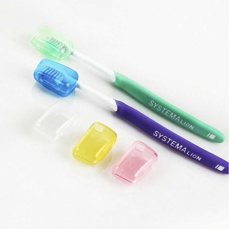 5 peças tampas escova dentes reutilizáveis ​​capa protetora plástico à prova poeira para caso protetor escova