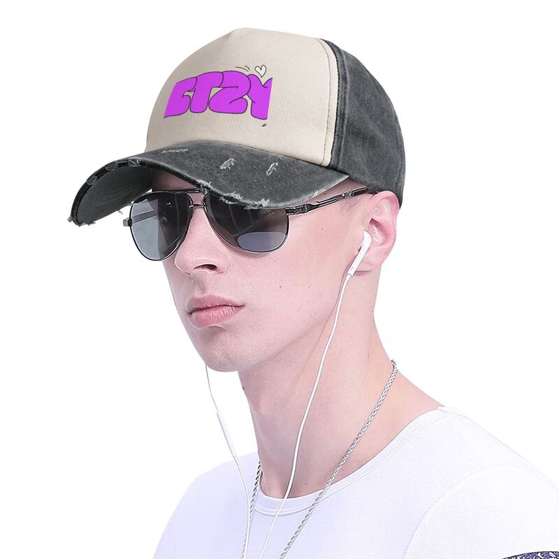Itzy kpop 러브 퍼플 야구 모자, 재미있는 스포츠 모자, 남녀공용 태양 모자