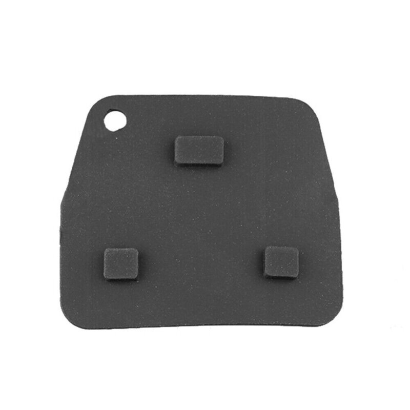 Black 3 Buttons Remote Key Fob Repair Switch Rubber Pad Replacement For Toyota Rubber Black  Accessories For Vehicles