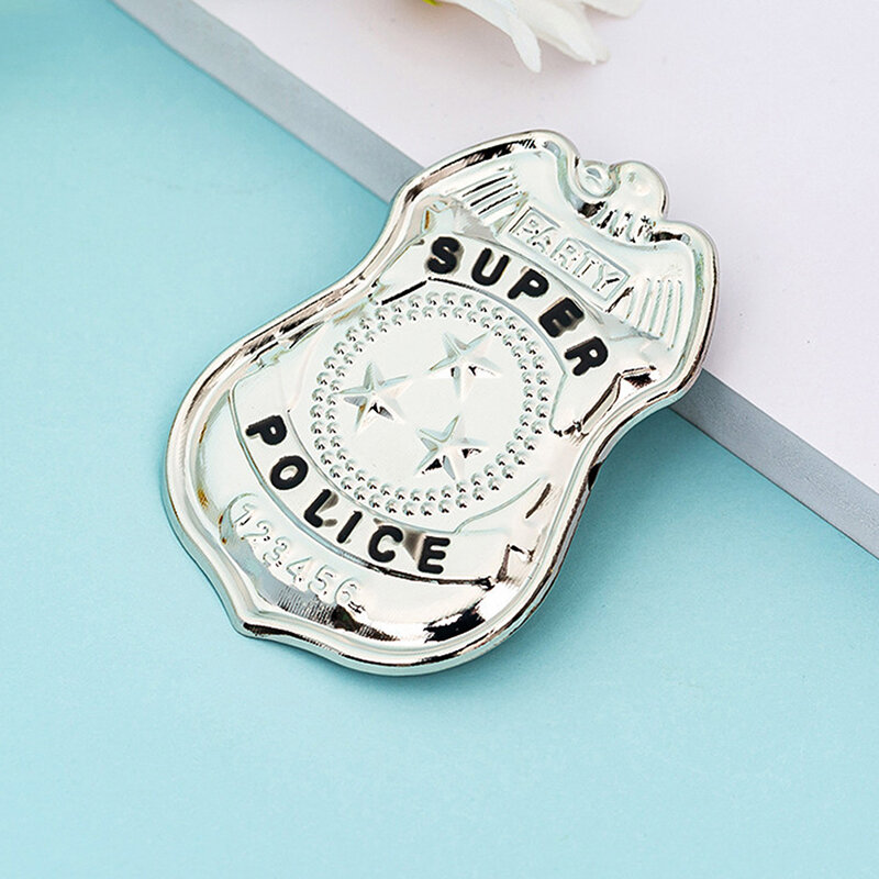 Dress Up Occupation Pretend Play America Police Special Agent Officer Badges Card ID Cards Holder With Chain And Belt Clip