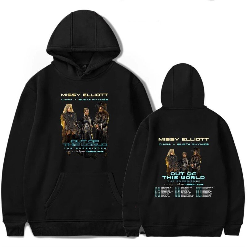 Missy Elliott Out of This World 2024 Tour Hoodie Merch For Men/Women Unisex Winter Long Sleeve Sweatshirt Hooded Streetwear