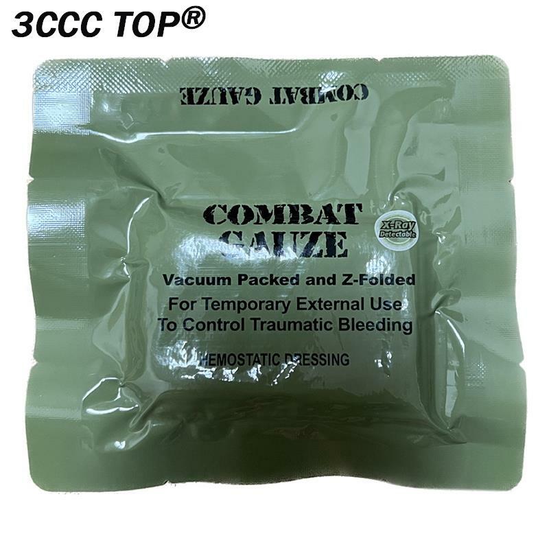 Kaolin Dressing Gauze Combat Hemostatic Emergency Trauma Soluble For Tactical Military First Aid Kit Medical Wound Dressing
