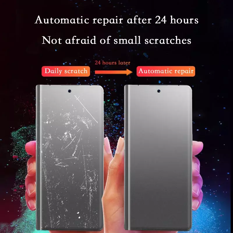 Filme de TPU macio de hidrogel fosco para Samsung Galaxy Z Fold 5 4 3 2 5G interno interno externo dobradiça adesivo protetor de tela de corpo inteiro