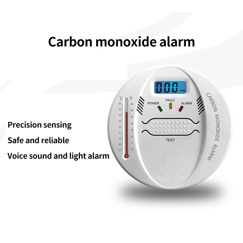 Detector de hollín de nido de abeja, alarma de monóxido de carbono CO, detección de humo azul, estufa de carbón, sistema de seguridad