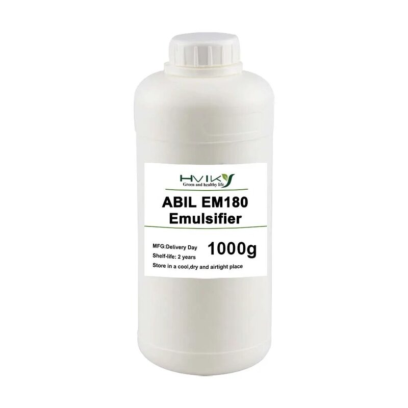 Emulsionante ABIL para cuidados com a pele, alto peso molecular, óleo de silicone em água, cosméticos crus, alta qualidade, EM180