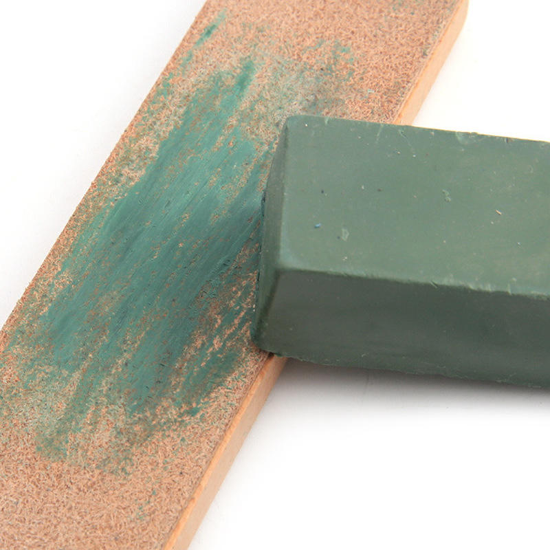 1pc 3x3cm DIY  Compound Green Polishing Paste Abrasive Paste Metals Polishing Wax Paste Chromium Green Oxide Grinding Paste 30g