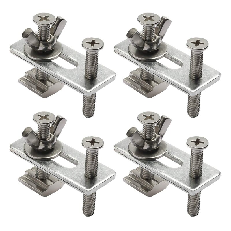 8Pcs T-Track Mini Hold Down Clamp Kit With Iron Machine Engraving Machine Plate Clamp Fixture For Cnc Engraving Machine