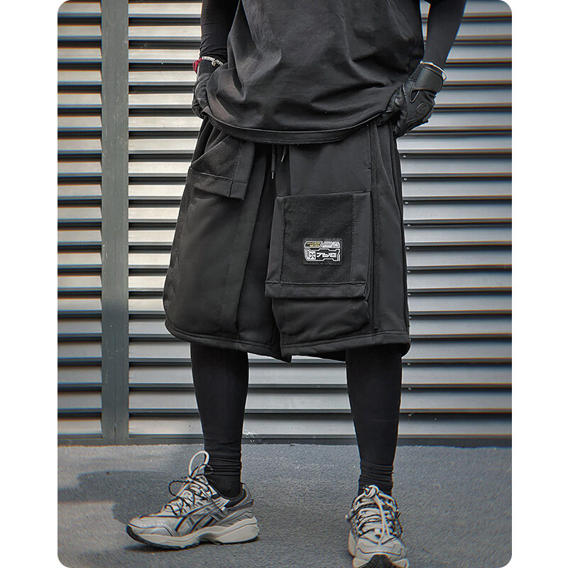 Pantaloni estivi Unisex a cinque pezzi aderenti pantaloncini sportivi Casual tasche tridimensionali alla moda tasca grande abbigliamento da uomo Harajuku