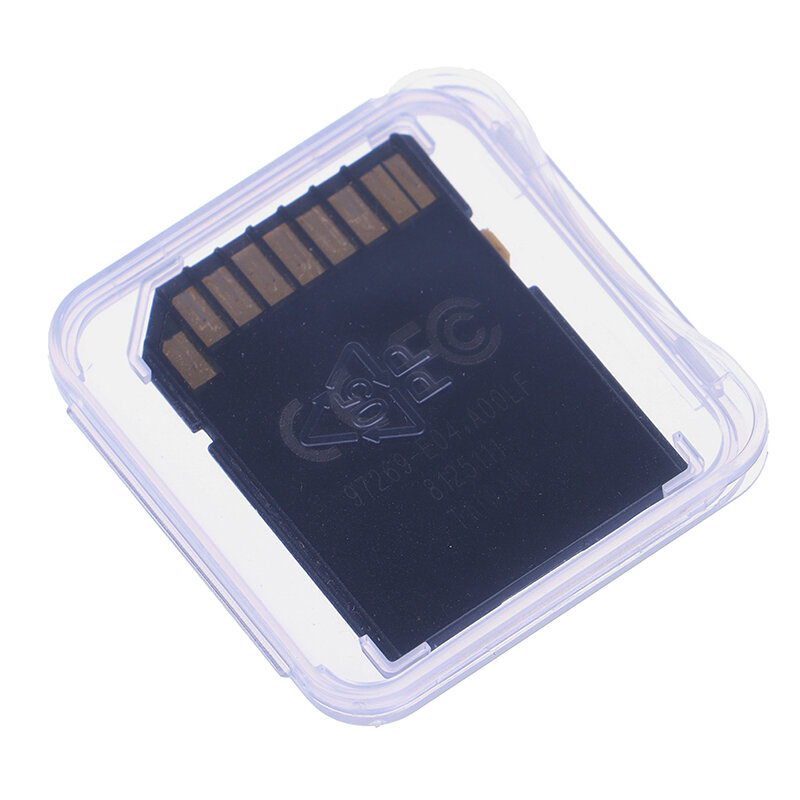10 pz/lotto trasparente SD Memory Card Case Holder Box scatole portaoggetti Memory Card custodia protettiva in plastica trasparente