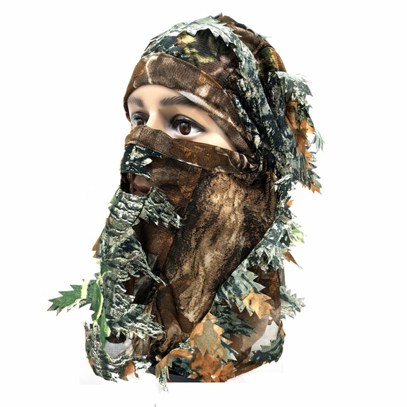 3D Camouflage passamontagna Full Face Mask Wargame ciclismo caccia Army Bike Military Helmet Liner Tactical Airsoft Cap