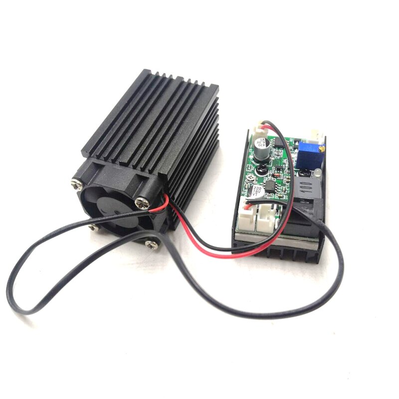 Módulo de punto de diodo láser infrarrojo enfocable, 808nm, 500mW, 12V con TTL y refrigeración por ventilador