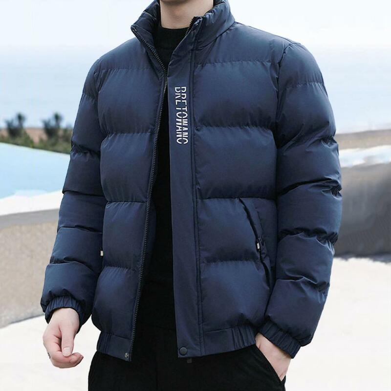 Trendy Cotton Coat For Men Winter Thickened Jacket Loose-fit Puffer Jacket Stylish Korean Version Lightweight Padded