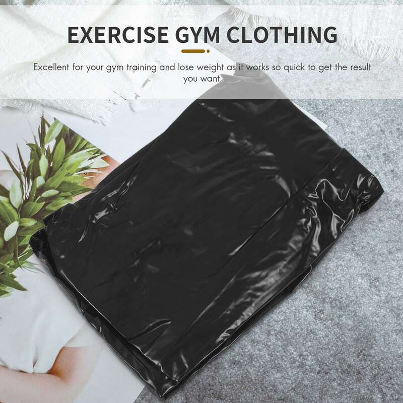 헤비 듀티 피트니스 체중 감소 땀 슈트, 운동 체육관, 찢어짐 방지, 블랙 XL