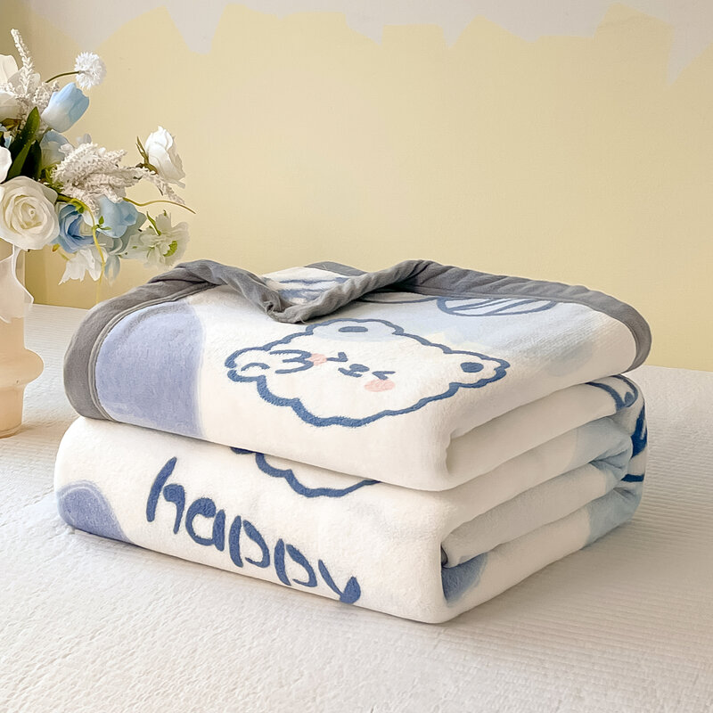 YanYangTian Winter Autumn Warm Plaid Blanket Plush Warmth Comfortable Bedspread on the bed Soda Bed Cover for kids 150 230