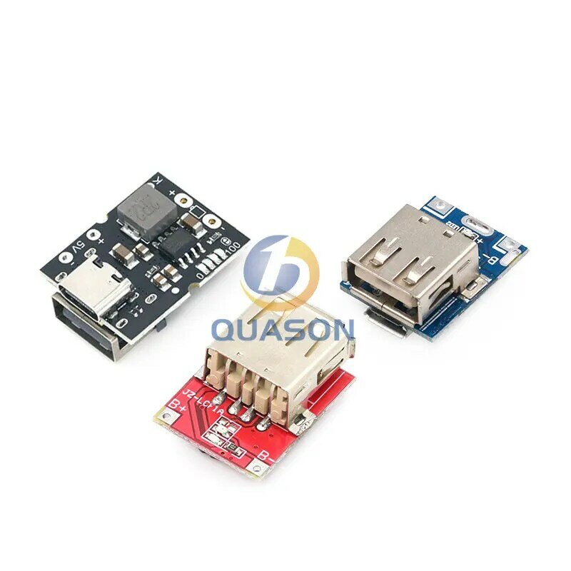 Type-C / Micro Usb 5V 1A 2A Boost Converter Step-Up Power Module Mobiele Power Bank accessoires Met Bescherming Led Indicator