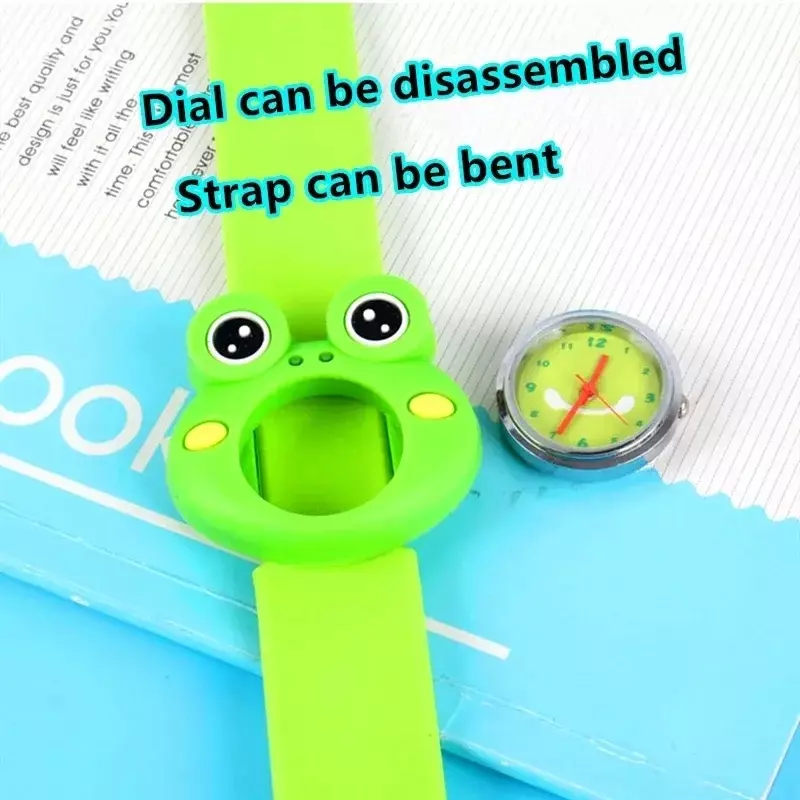 Cute Children Slap Watches orologio per studenti Baby impara il tempo giocattolo 1-15 anni orologi per bambini per ragazze ragazzi regalo di natale di compleanno
