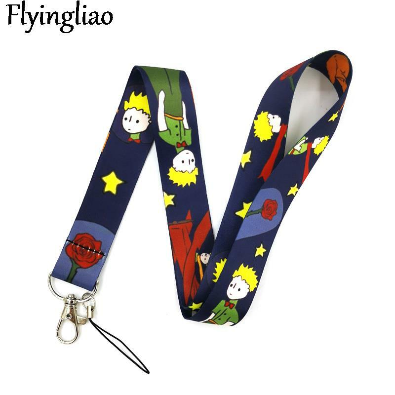 Little Prince black Neck Strap Lanyard for keys lanyard card ID Holder Key Chain for Gifts Neck Straps Keychain Key Ring