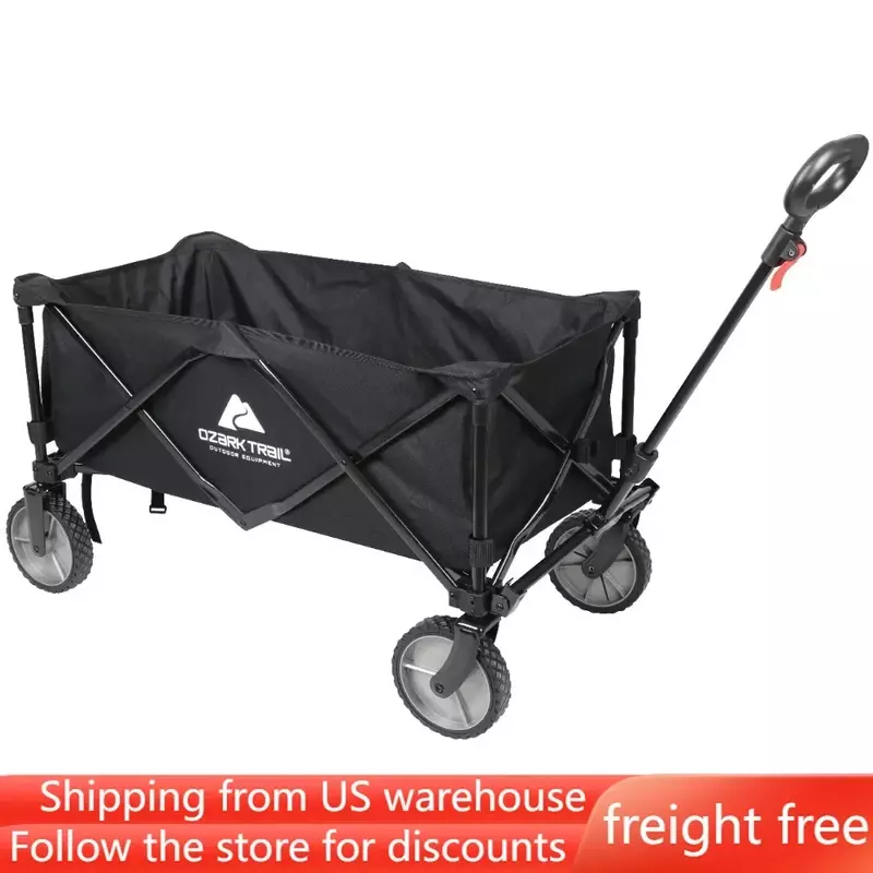 Black Wagon Camping Multi-Purpose Big Bucket Cart Freight Free Outdoor Supplies Equipment