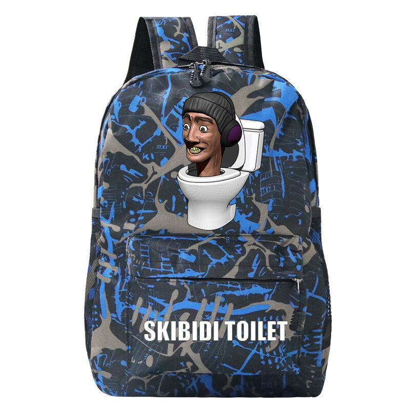 Sac d'école de toilette Skibidi pour adolescents, cartable de dessin animé pour enfants, sacs à dos pour filles et garçons, mode