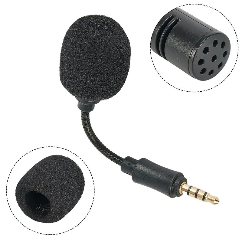 ไมโครโฟนสีดำขนาดเล็กแบบมีเสียงดนตรีรอบทิศทางสำหรับการ์ดเสียงไมโครโฟน