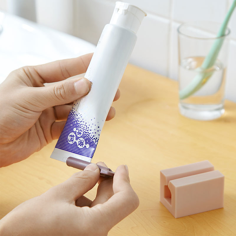 Pasta gigi pemeras menggulung tabung pasta gigi klip Dispenser bisa berdiri multifungsi portabel tanpa limbah aksesori kamar mandi