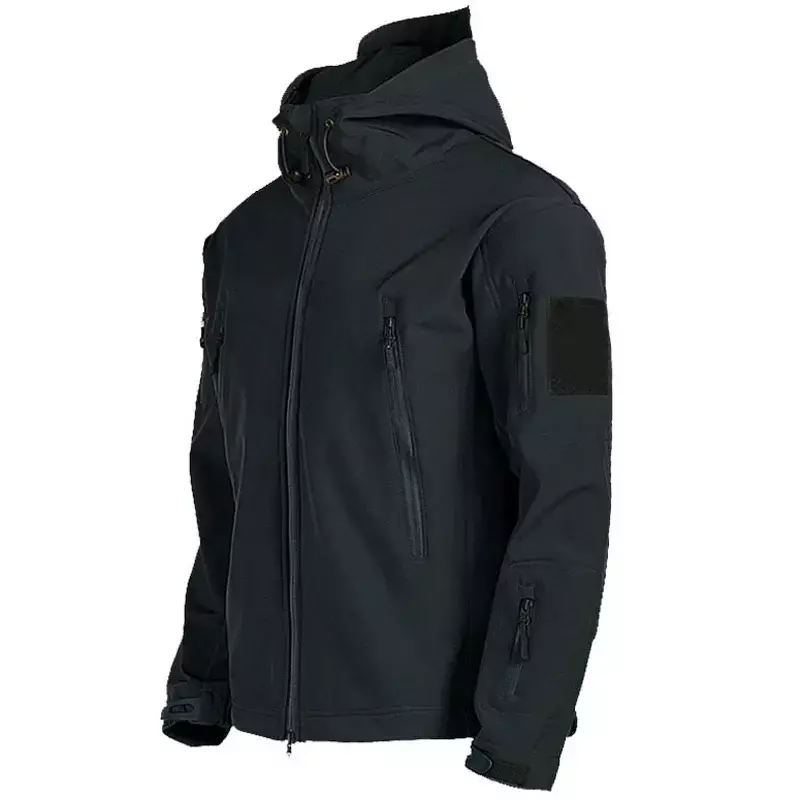 2024 new Outdoor Jackets Men Shark Skin Soft Shell Tactical Waterproof  Windbreaker Combat Jacket Mens Hooded Bomber Coats