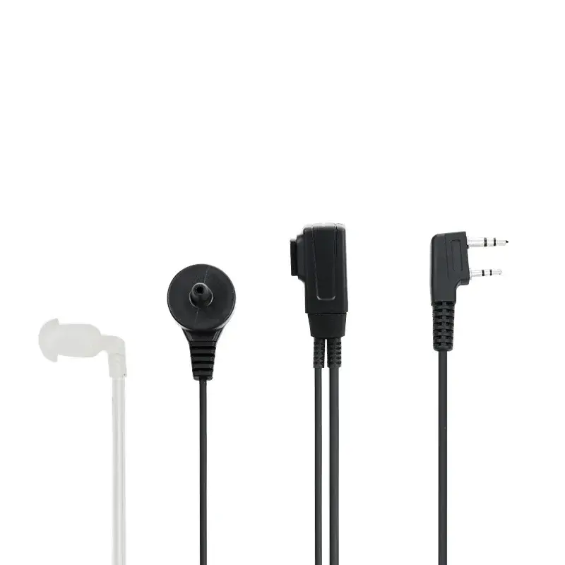 2 Pin Ptt Mic Headset Covert Akoestische Buis In-Ear Oortelefoon Voor Kenwood Tyt Baofeng UV-5R BF-888S Cb Radio accessoires