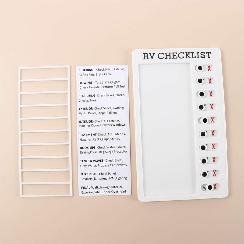 Office For Home Elder Care Plastic Removable Note Pad Memo Board RV Checklist Message Board Checklist Board