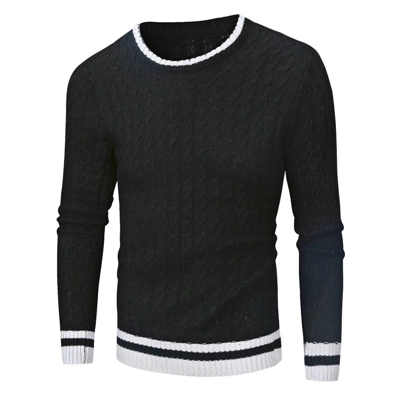 Musim gugur musim dingin baru pria kasual O leher pullover Sweater Fashion wol Sweater rajut dasar pakaian Pria jumper
