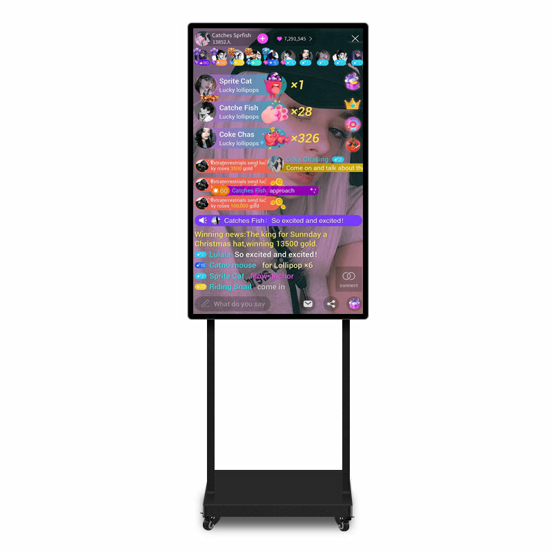32 43 47 55 Inch Multi Camera Live Streaming Lcd Panel Android Screen Broadcast Projector Screen AIO PC